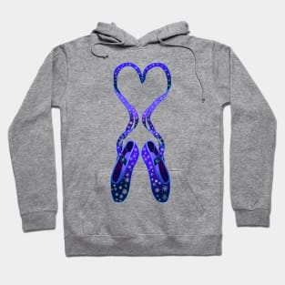 Dancing Winter Snowflake Ballet Slippers Hoodie